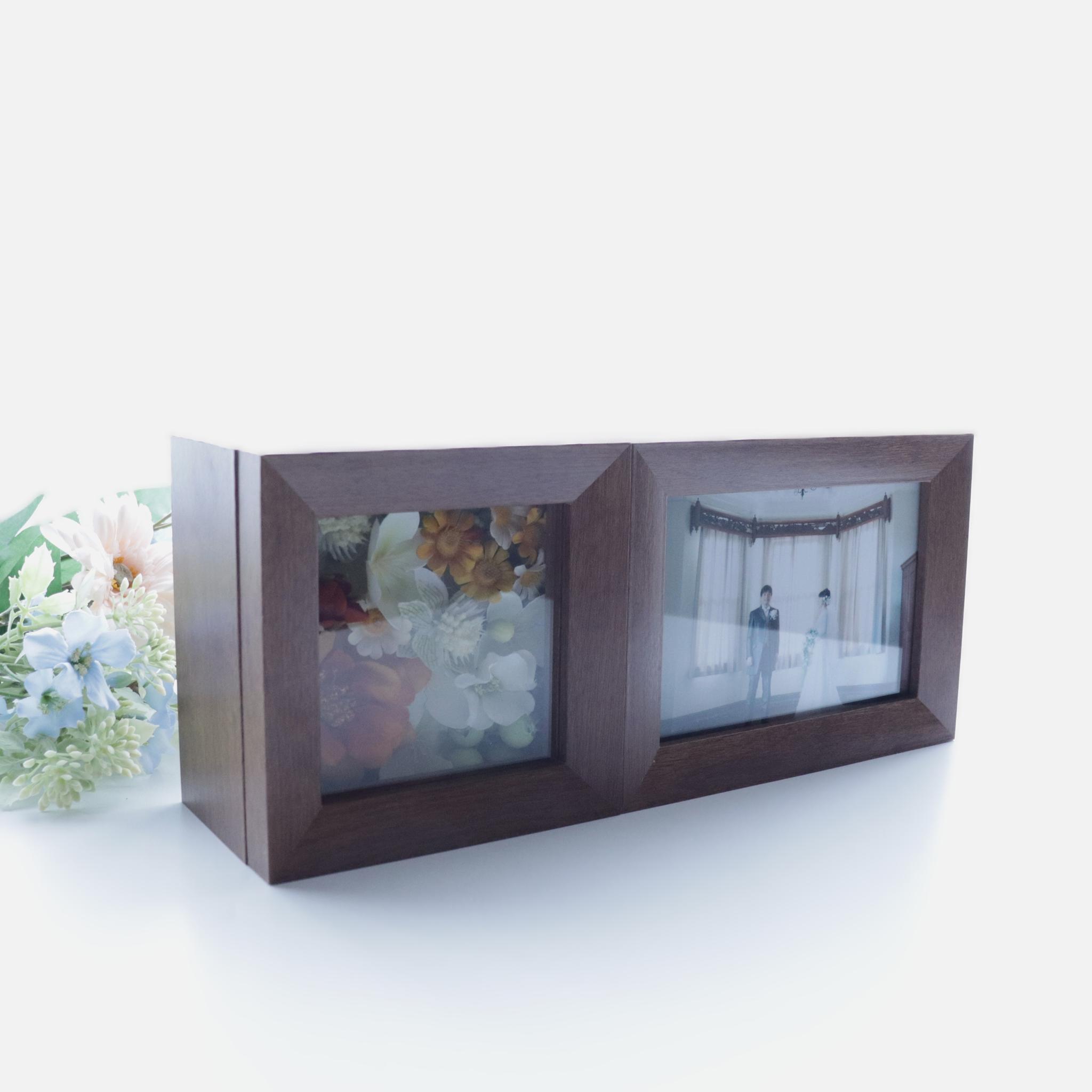 フォトフレーム メモリーボックス付｜想いを届けるお花のギフト（野バラ） | 3枚目