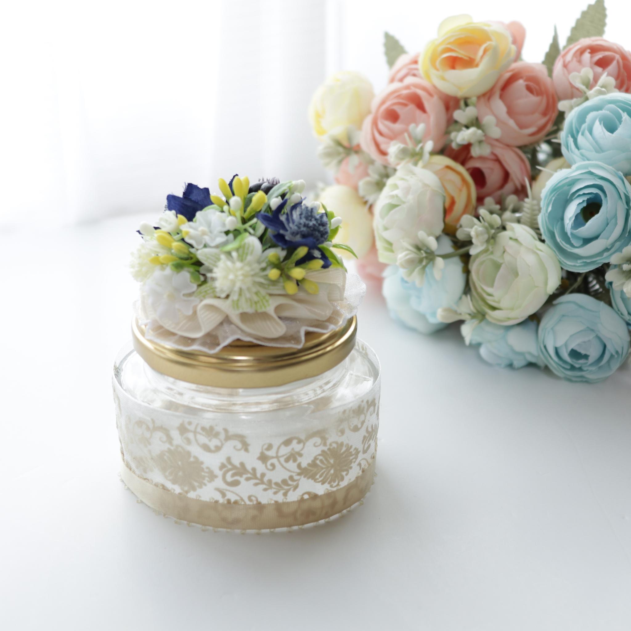 メッセージフラワー　花小瓶　ドラジェ1枚目の画像