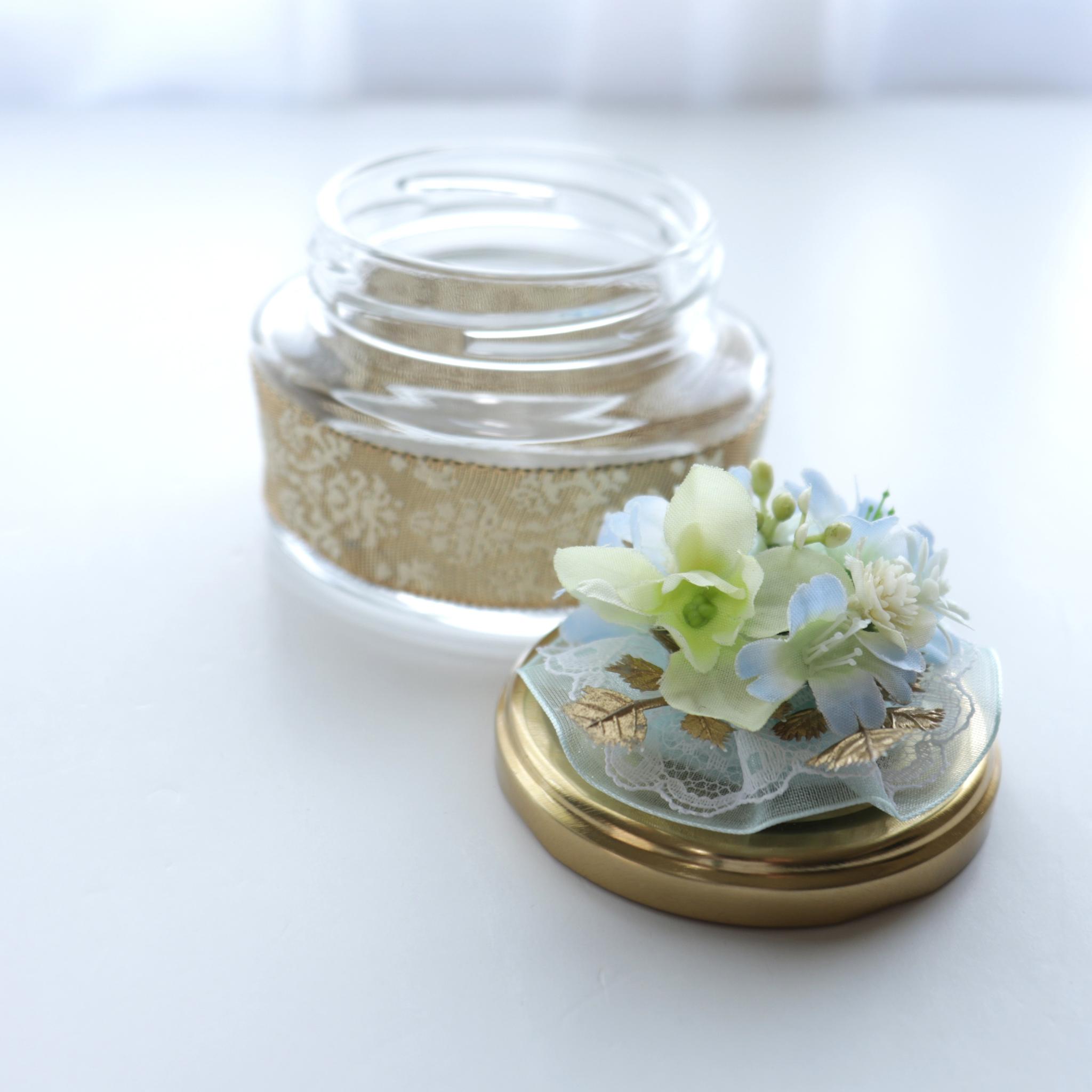 【メッセージフラワー　花小瓶　ブルーレース】 | 4枚目