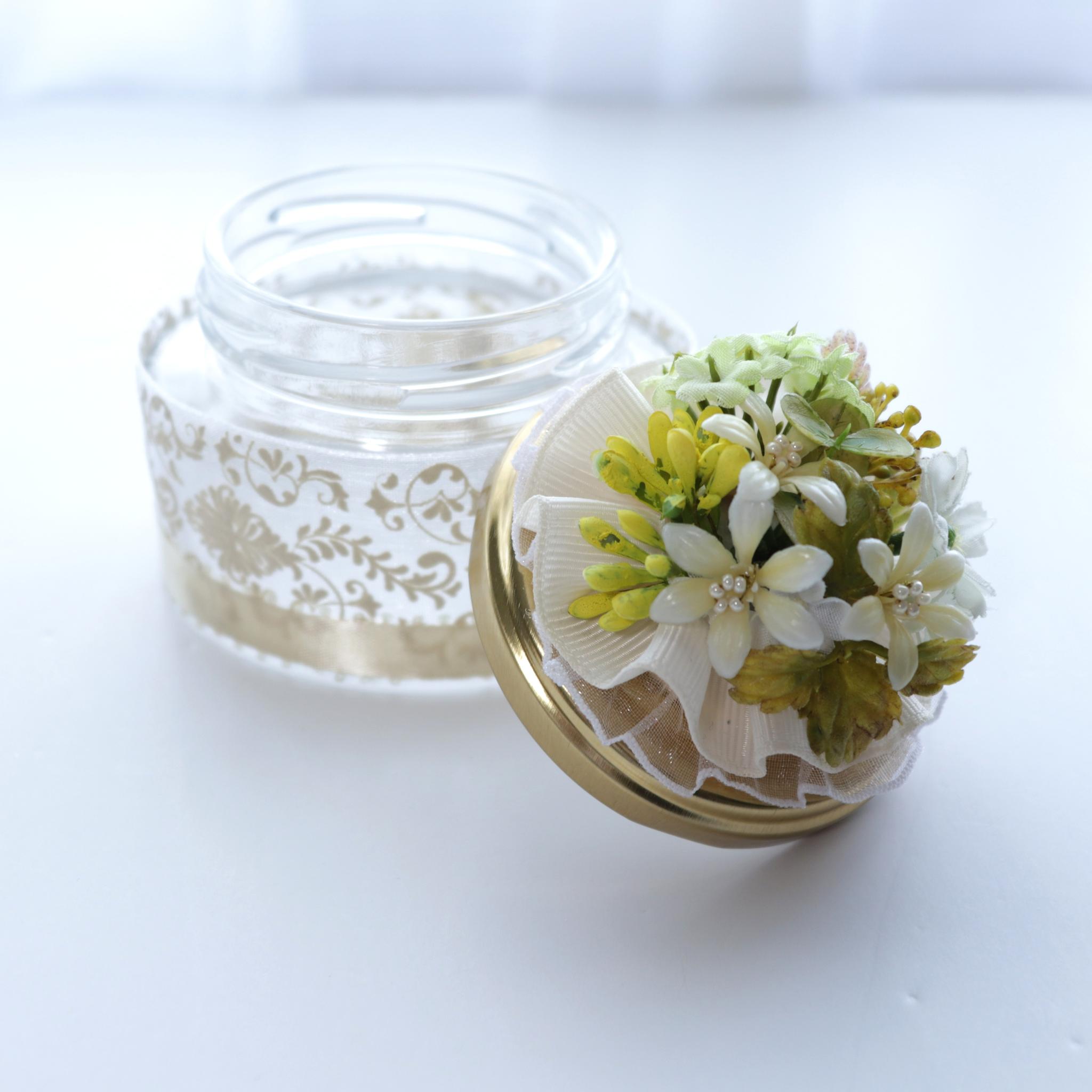 メッセージフラワー　花小瓶　黄色のドラジェと可憐な小花 | 3枚目