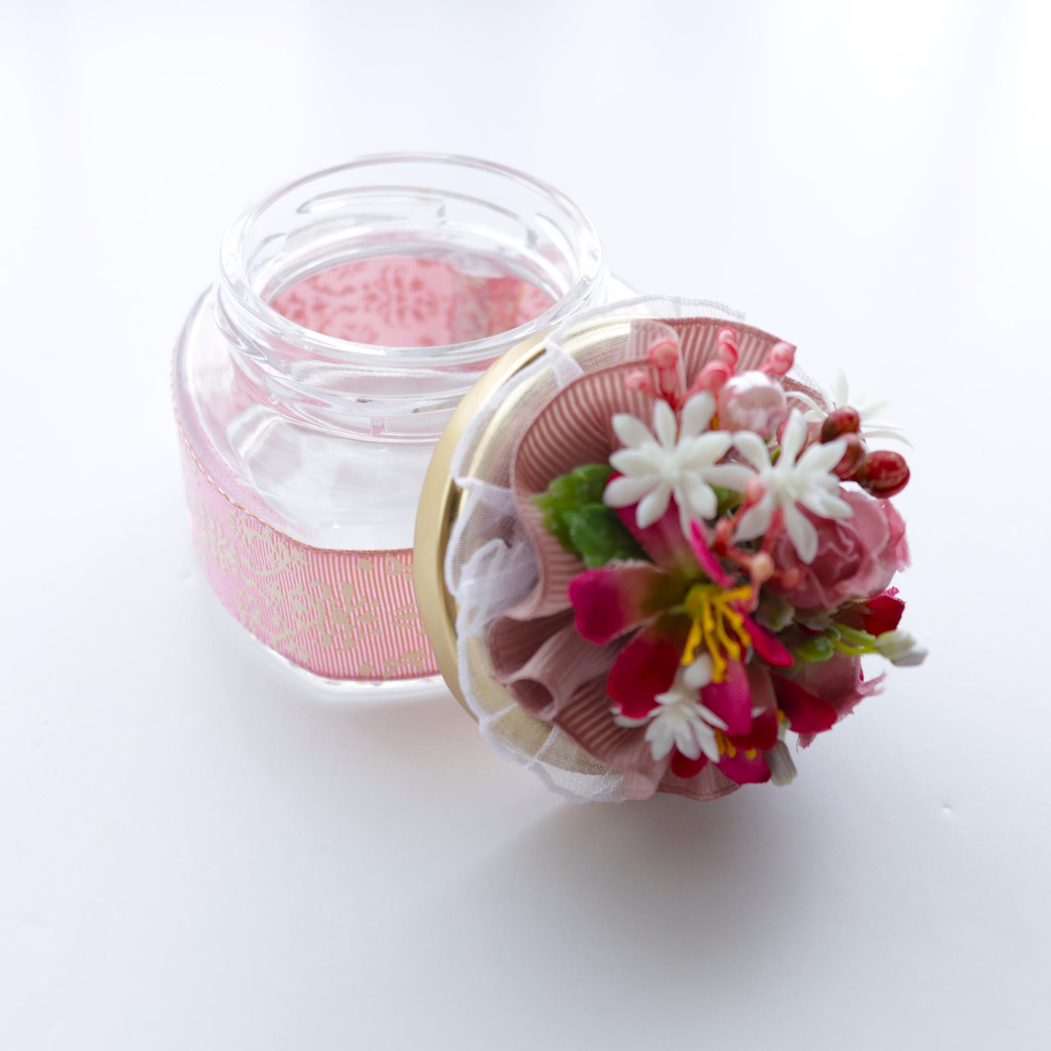 メッセージフラワー　花小瓶　ハート型　ロイヤルピンク | 3枚目