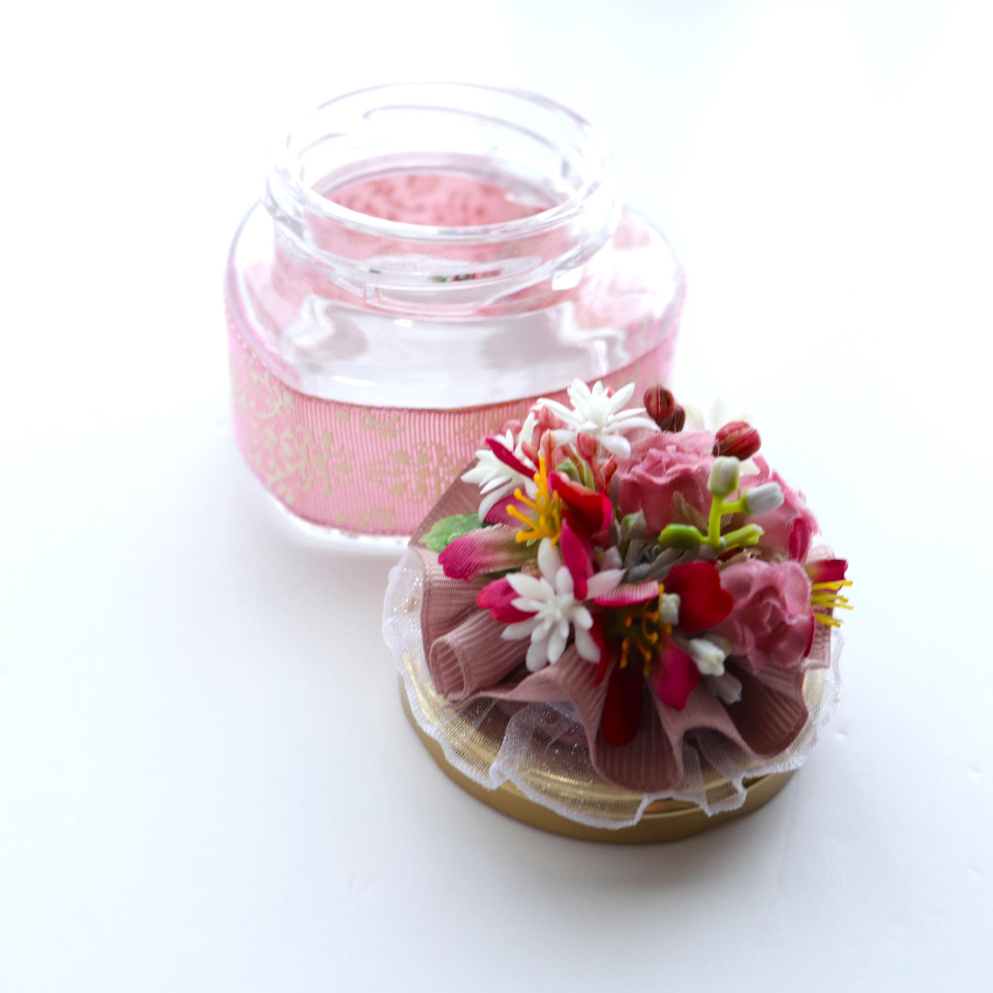 メッセージフラワー　花小瓶　ハート型　ロイヤルピンク | 4枚目