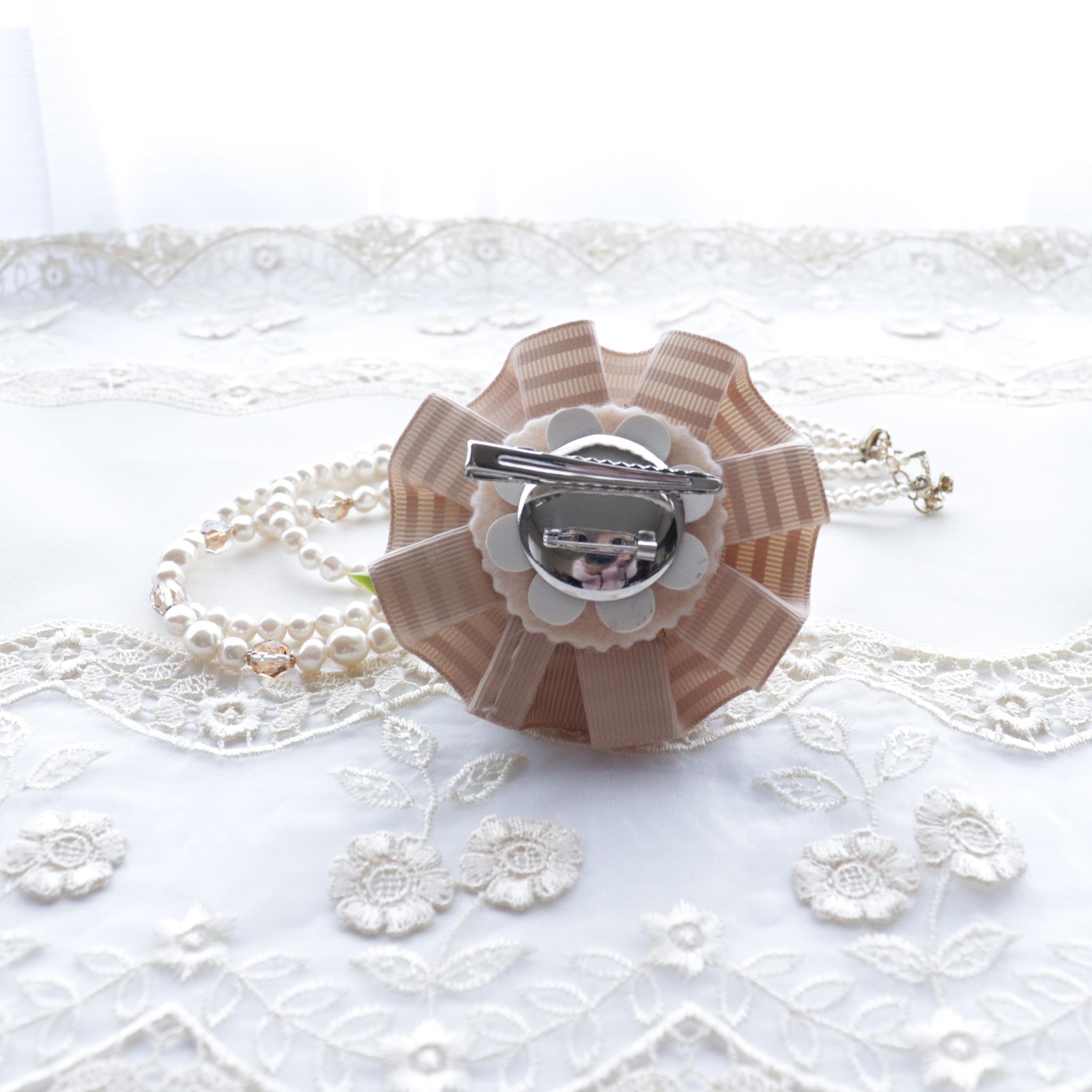 コサージュ　ミモザ　桜　コスモス　アストランテイア　（２ｗａｙタイプ） | 3枚目