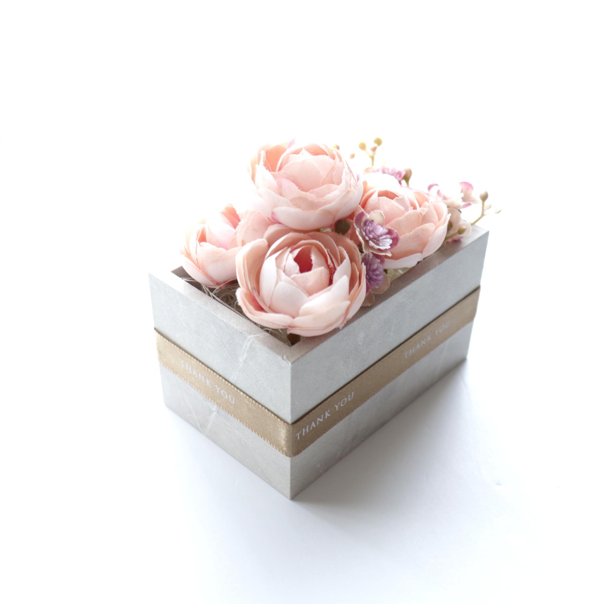 【送料込】メッセージフラワー【Floral box】ラナンキュラス ミルキーピンク *(送料:北海道・沖縄別途金額) | 5枚目