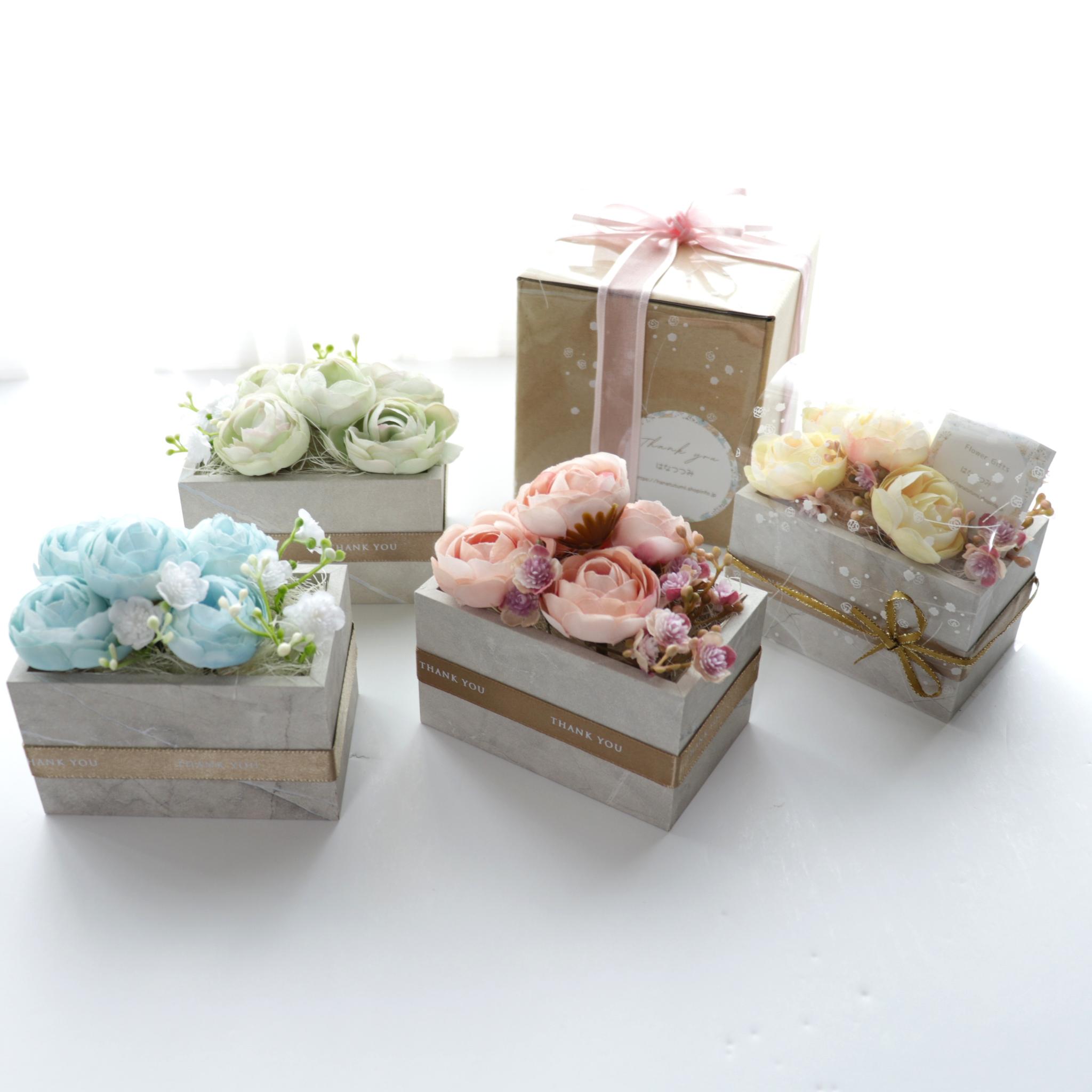【送料込】メッセージフラワー【Floral box】ラナンキュラス ミルキーイエロー (送料:北海道・沖縄別途金額) | 9枚目