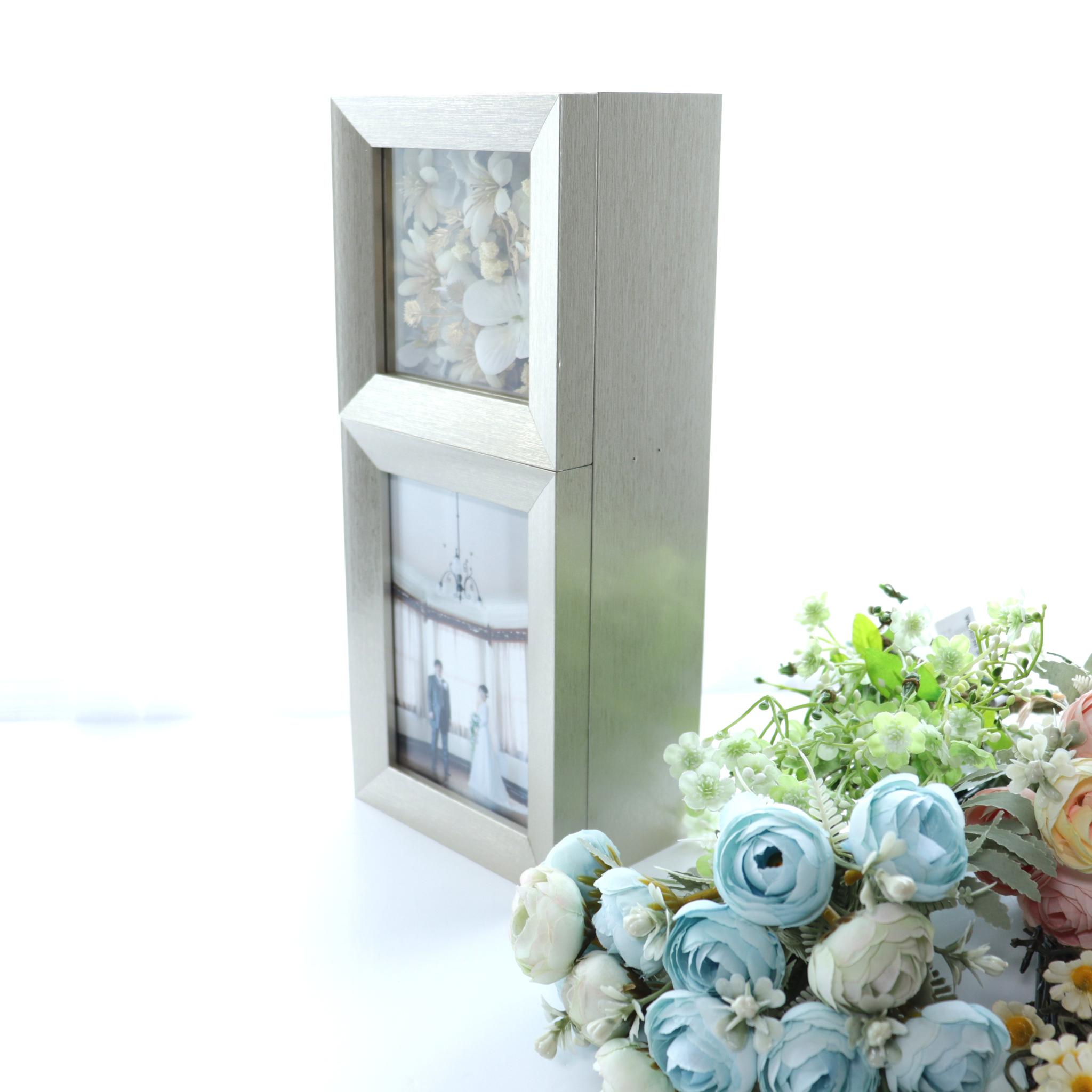 【送料込み】 フォトフレーム(メモリーボックス付) White flower(北海道・沖縄のみ別途送料) | 2枚目