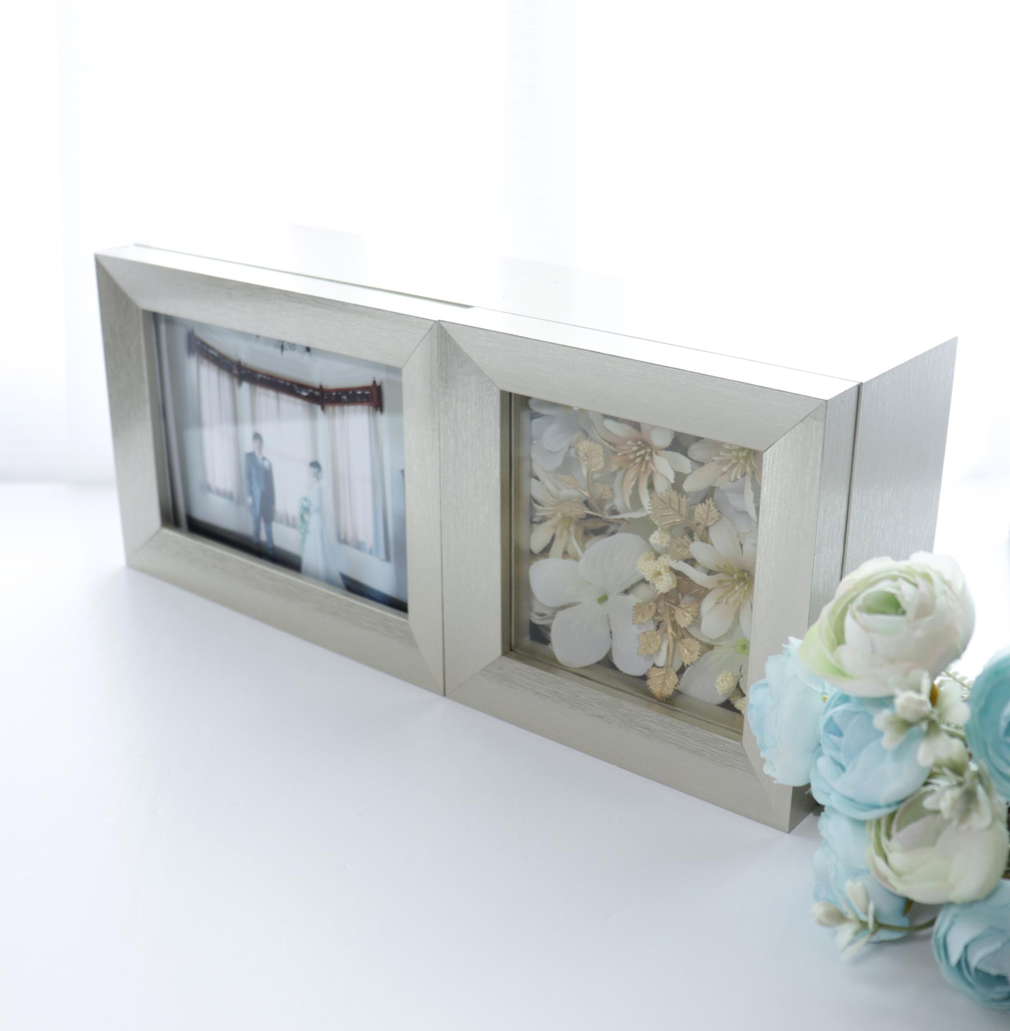 【送料込み】 フォトフレーム(メモリーボックス付) White flower(北海道・沖縄のみ別途送料) | 5枚目