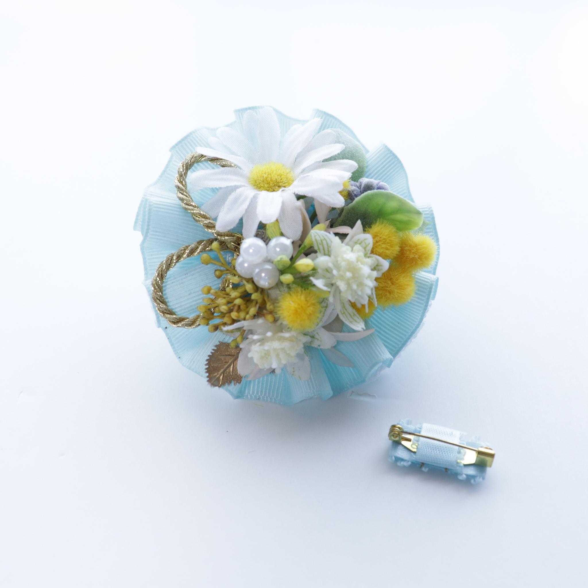 コサージュ マーガレッド・ミモザ・ベリー・アストランティア (2way脱着タイプ) | 2枚目