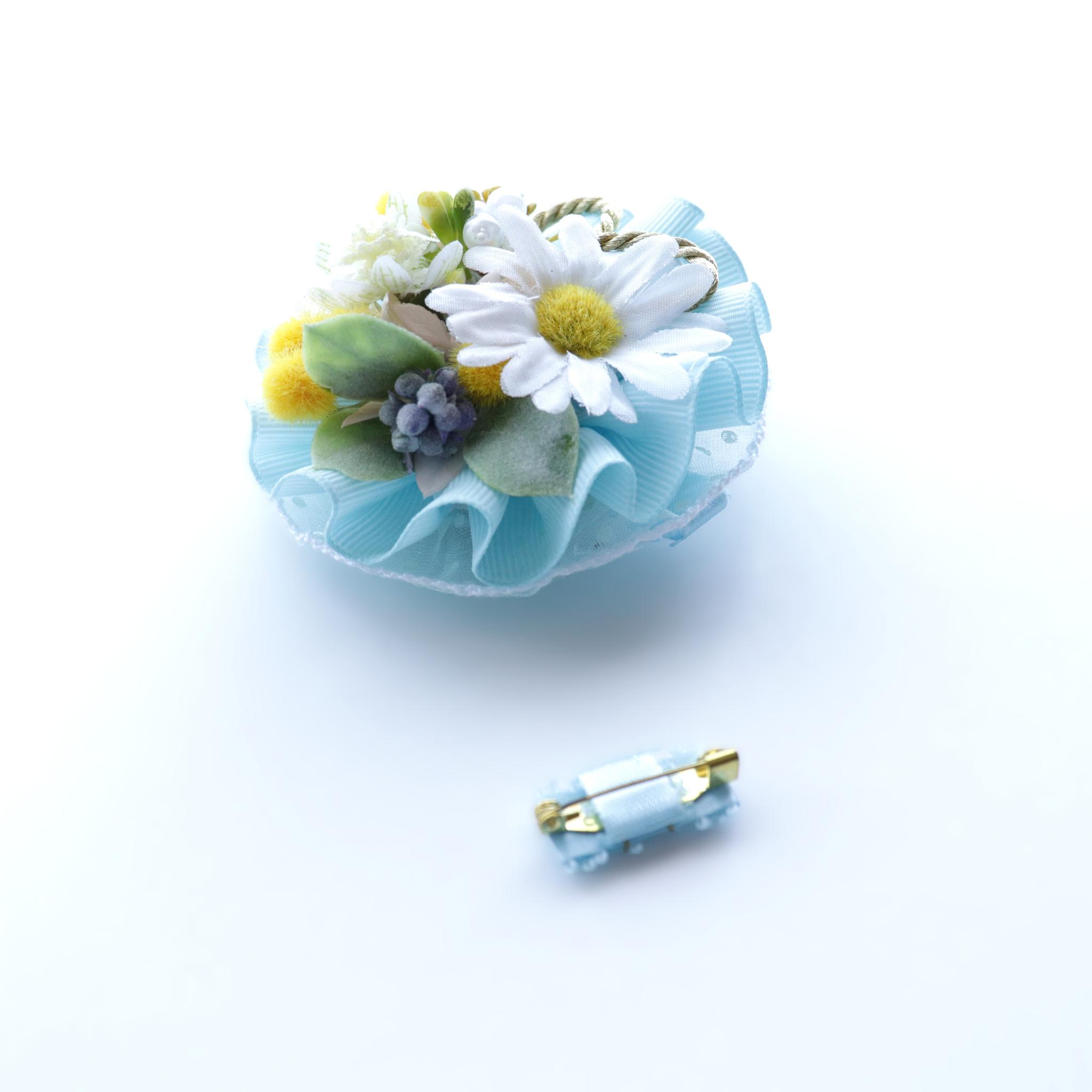 コサージュ マーガレッド・ミモザ・ベリー・アストランティア (2way脱着タイプ) | 3枚目