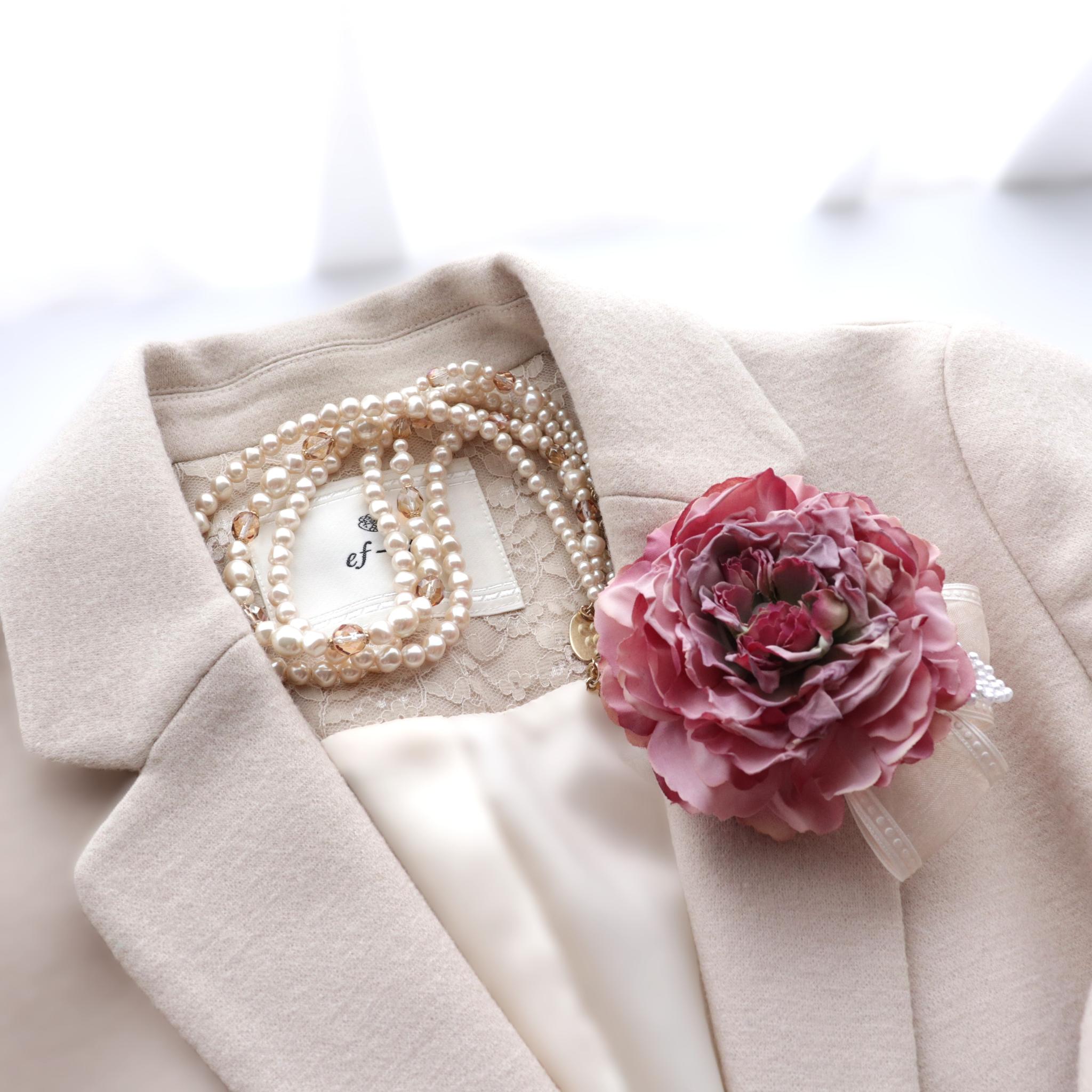 コサージュ ラナンキュラス ローズクォーツ (2wayタイプ) | 5枚目